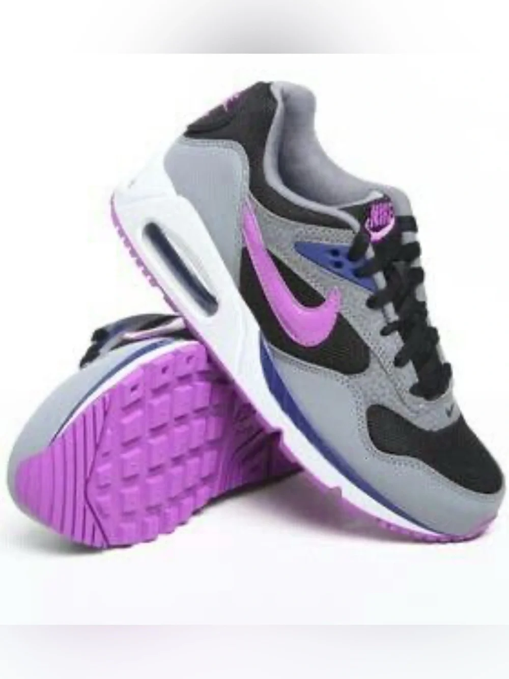 Nike Air Max Correlate Womens Size 9.5 White Gray Purple Shoes Sneakers